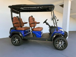 Blue Contender Max 4 Golf Cart 03